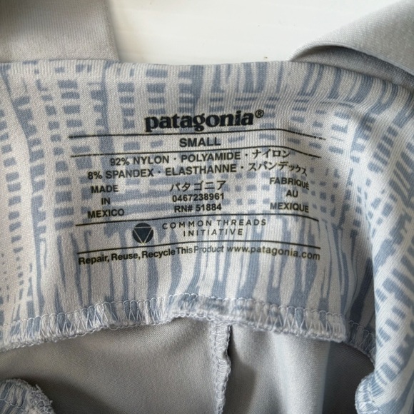 Patagonia Corinne Grey Geometric Print Sleeveless Dress Small Grey - Picture 6 of 7